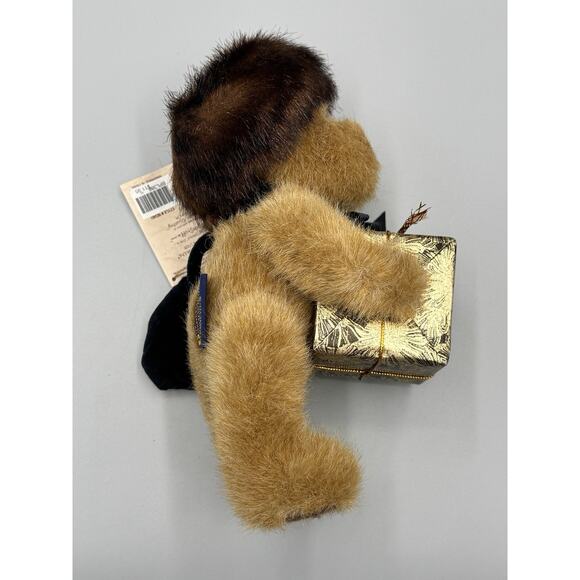 Boyd’s Bears IVANA SPENDALOT In Hat & Born To Shop Black Velvet Purse 8” Jointed - Picture 5 of 12